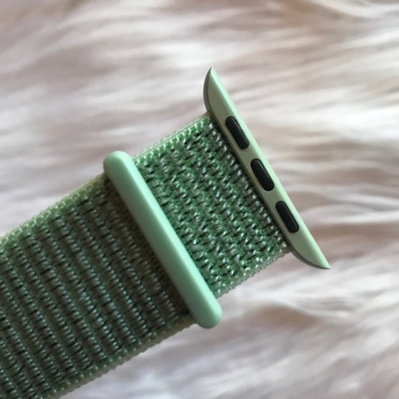 NEW Sea Foam Green Woven Band For Apple Watch - Picture 4 of 4